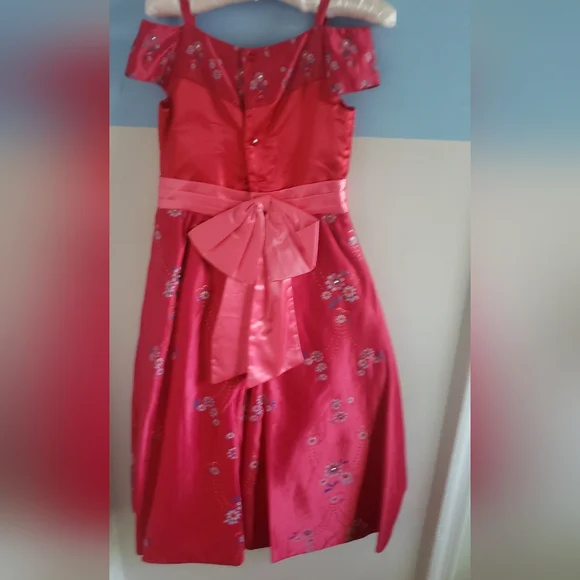 DISNEY, STORE, girl's dress, red color for birthday party, long - Picture 4 of 8